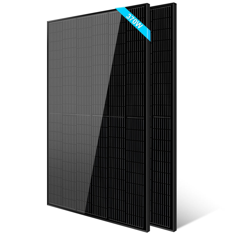 370W MONO BLACK PERC SOLAR PANEL FULL PALLET (32 PANELS)UL 61730