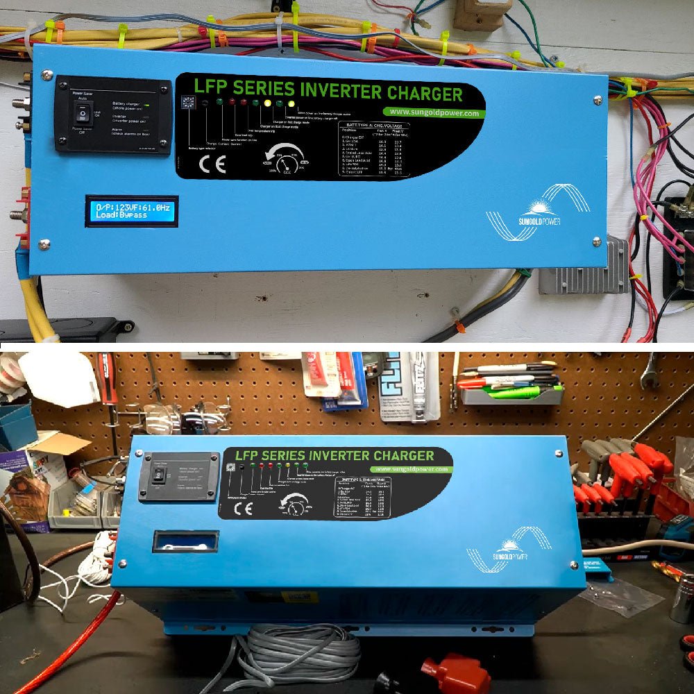 Sungold Power 3000W DC 12V Pure Sine Wave Inverter With Charger LFP3K12V120VSG