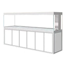 Aqua Dream 500 Gallon Tempered Glass Aquarium White Silver AD-3000-WS - Serenity Provision