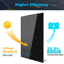 370W Mono Black PERC Solar Panel UL 61730