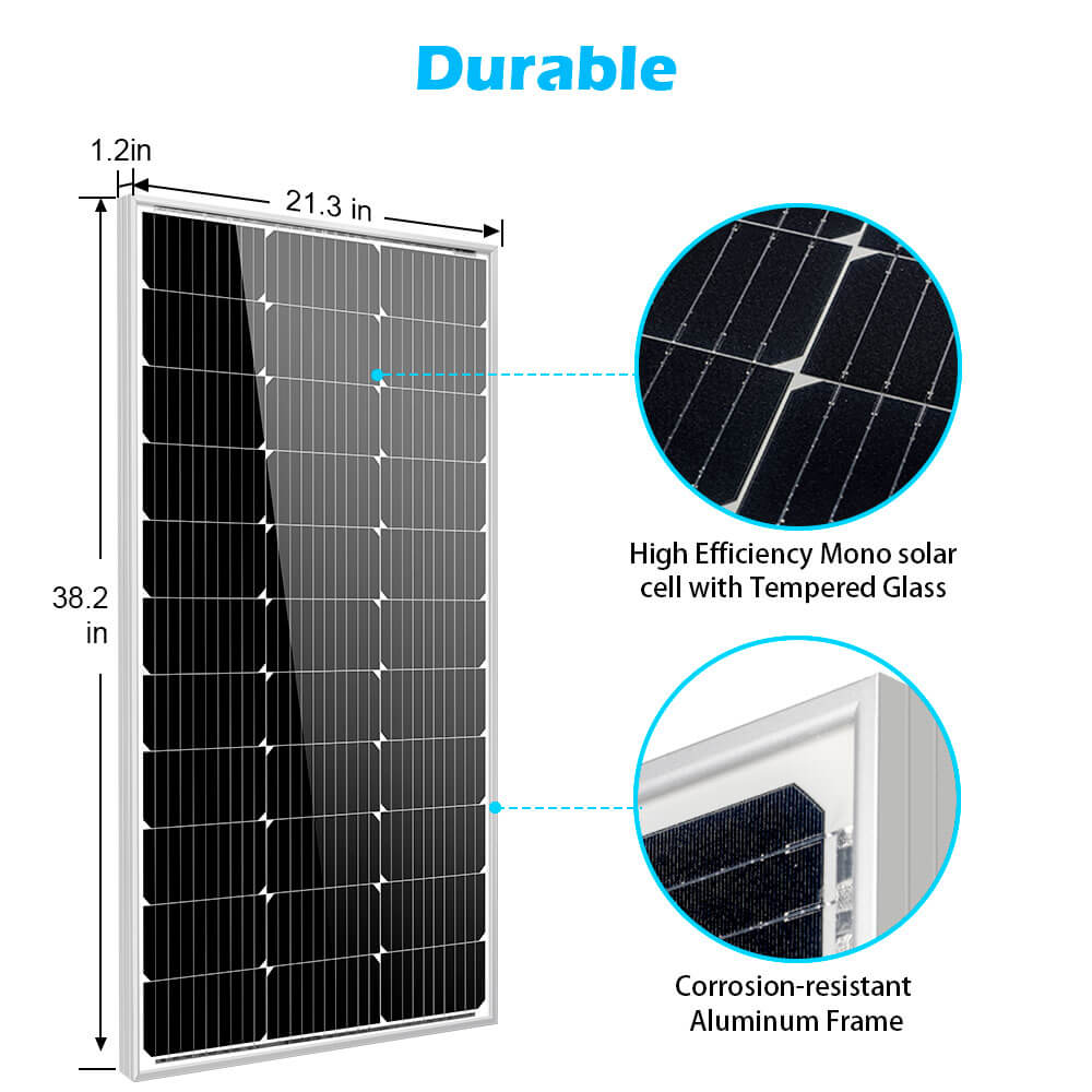 Sungold Power 100 Watt Monocrystalline Solar Panel SG-2P100WM