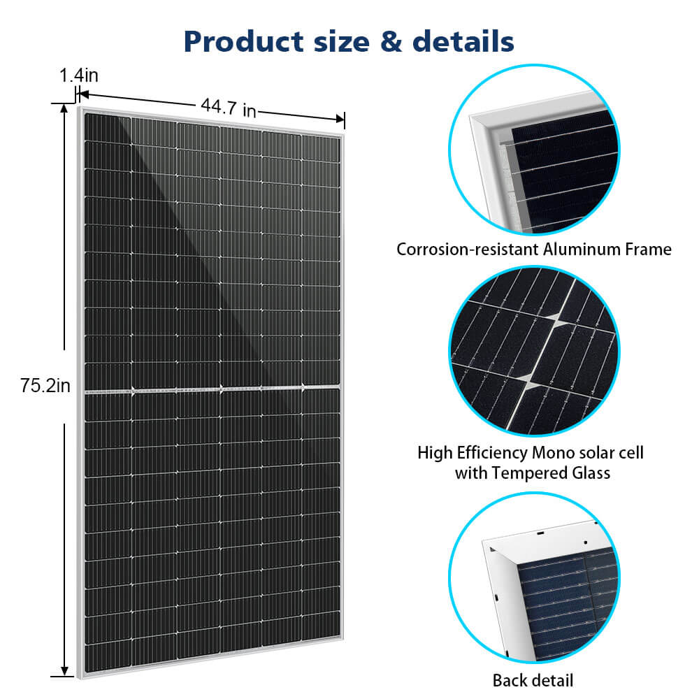 Sungold Power 460 Watt Bifacial PERC Solar Panel SG-460WBG