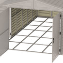 Duramax 10.5×23ft Vinyl Garage, Vinyl Storage Shed with Foundation, 2 Windows & Side Doors