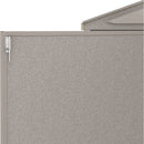 Duramax 10.5×23ft Vinyl Garage, Vinyl Storage Shed with Foundation, 2 Windows & Side Doors