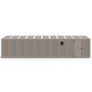 Duramax 10.5x28.5 ft Vinyl Garage, Vinyl Storage Shed with Foundation, 2 Windows & Side Doors