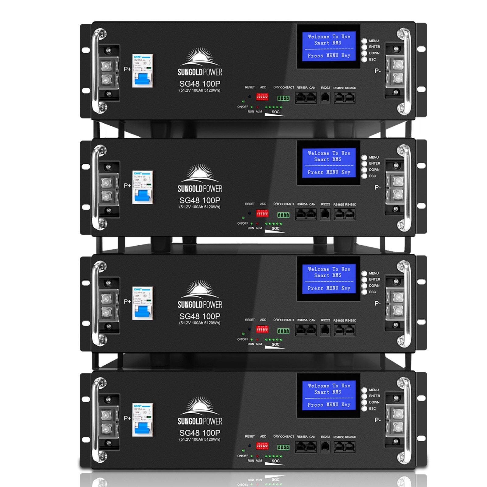 Sungold Power 48V 100AH Server Rack LiFePO4 Lithium  Battery SG48100P