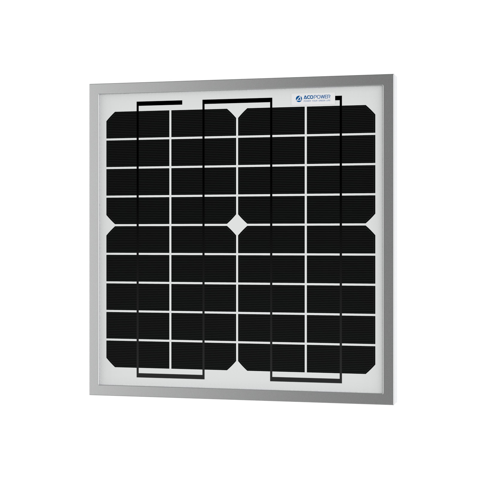 ACOPower 10W Mono Solar Panel for 12V Battery Charging RV Boat, Off Grid