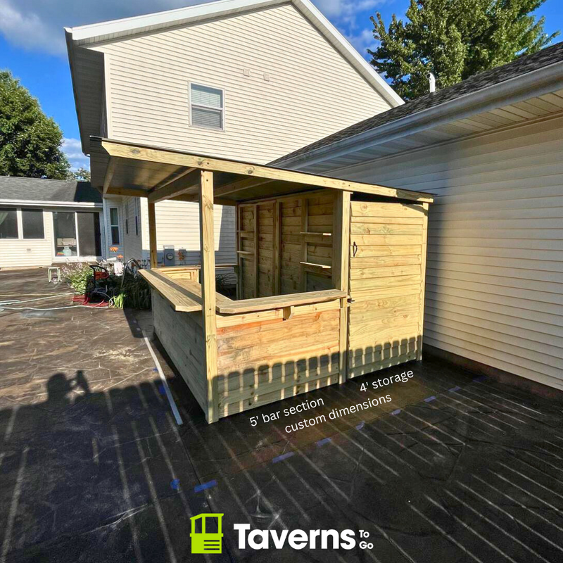 Taverns-To-Go 10 x 10 ft The Storehouse Backyard Patio Bar
