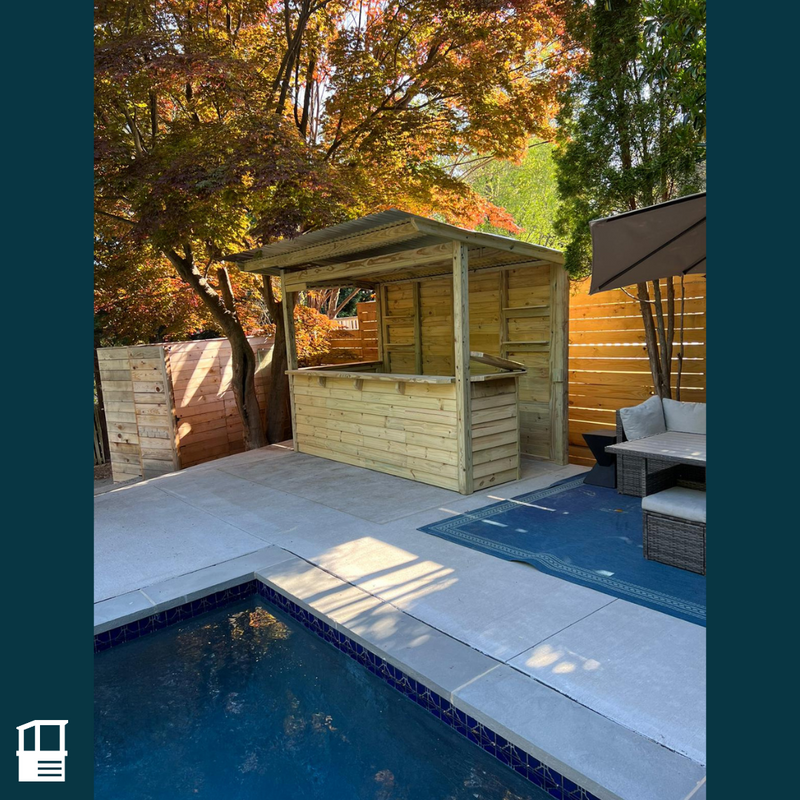 Taverns-To-Go 10 x 5 ft The Dunbar Backyard Patio Bar (LARGE)