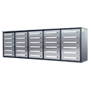 10ft Storage Cabinet with 30 Drawers