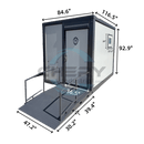 Bastone 10ft Handicap-Accessible Portable Toilet