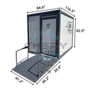 Bastone 10ft Handicap-Accessible Portable Toilet - Serenity Provision