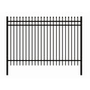 10x7 ft Steel Fence with 3 Rails, 30 Panels