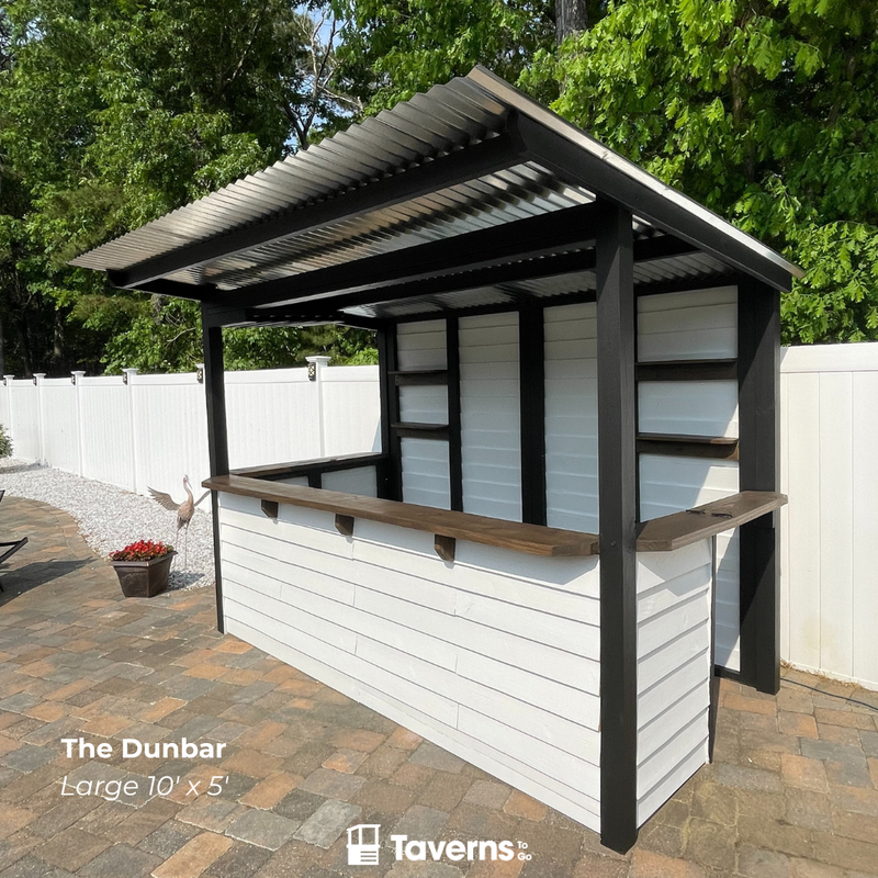 Taverns-To-Go 10 x 5 ft The Dunbar Backyard Patio Bar (LARGE)