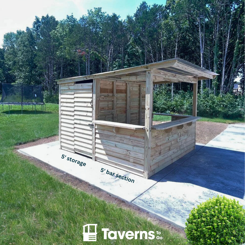 Taverns-To-Go 10 x 10 ft The Storehouse Backyard Patio Bar