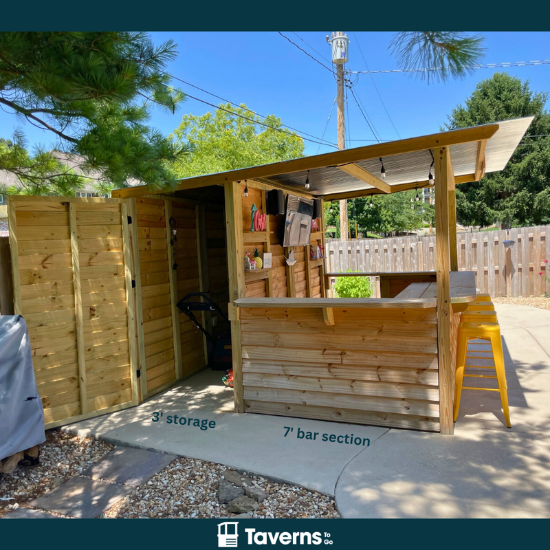 Taverns-To-Go 10 x 10 ft The Storehouse Backyard Patio Bar