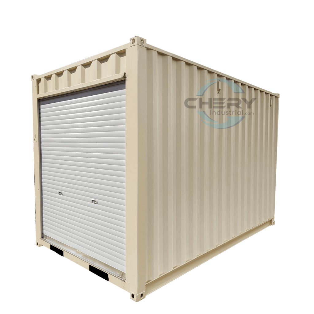 12' Small Cubic Shipping Container, Rollup Door