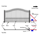 12x6 ft Steel Sliding Driveway Gate