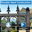 12x6 ft Steel Sliding Driveway Gate