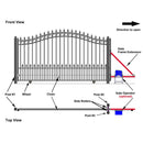 12x6 ft Steel Sliding Driveway Gate