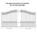 12x6 ft Steel Sliding Driveway Gate