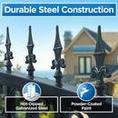 12x6 ft Steel Sliding Driveway Gate