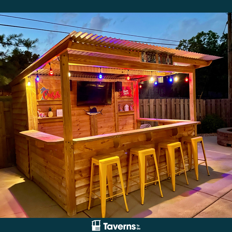 Taverns-To-Go 10 x 10 ft The Storehouse Backyard Patio Bar