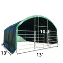 Chery Industrial 13' x 13' Livestock Corral Shelter with Front Door