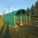 Chery Industrial 13' x 13' Livestock Corral Shelter with Front Door