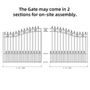 14x6 ft Steel Sliding Driveway Gate