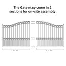 14x6 ft Steel Sliding Driveway Gate