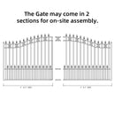 14x6 ft Steel Sliding Driveway Gate