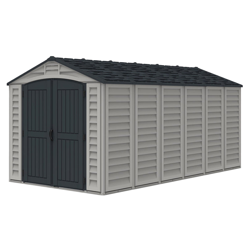 Duramax 15×8 ft APEX PRO Storage Shed With Foundation Kit