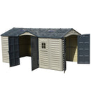 Duramax 15×8 ft APEX PRO Storage Shed With Foundation Kit