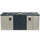 Duramax 15×8 ft APEX PRO Storage Shed With Foundation Kit