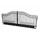 16x8 ft Dual Swing Driveway Gate with Star Pattern