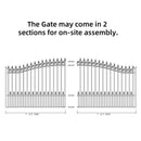 16x6 ft Steel Sliding Driveway Gate