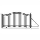 18ft Steel Sliding Driveway Gate with 5ft Pedestrian Gate