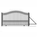 18ft Steel Sliding Driveway Gate with 5ft Pedestrian Gate