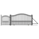 18ft Steel Sliding Driveway Gate with 5ft Pedestrian Gate