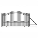 18ft Steel Sliding Driveway Gate with 5ft Pedestrian Gate