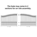18x6 ft Steel Sliding Driveway Gate