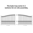 18x6 ft Steel Sliding Driveway Gate