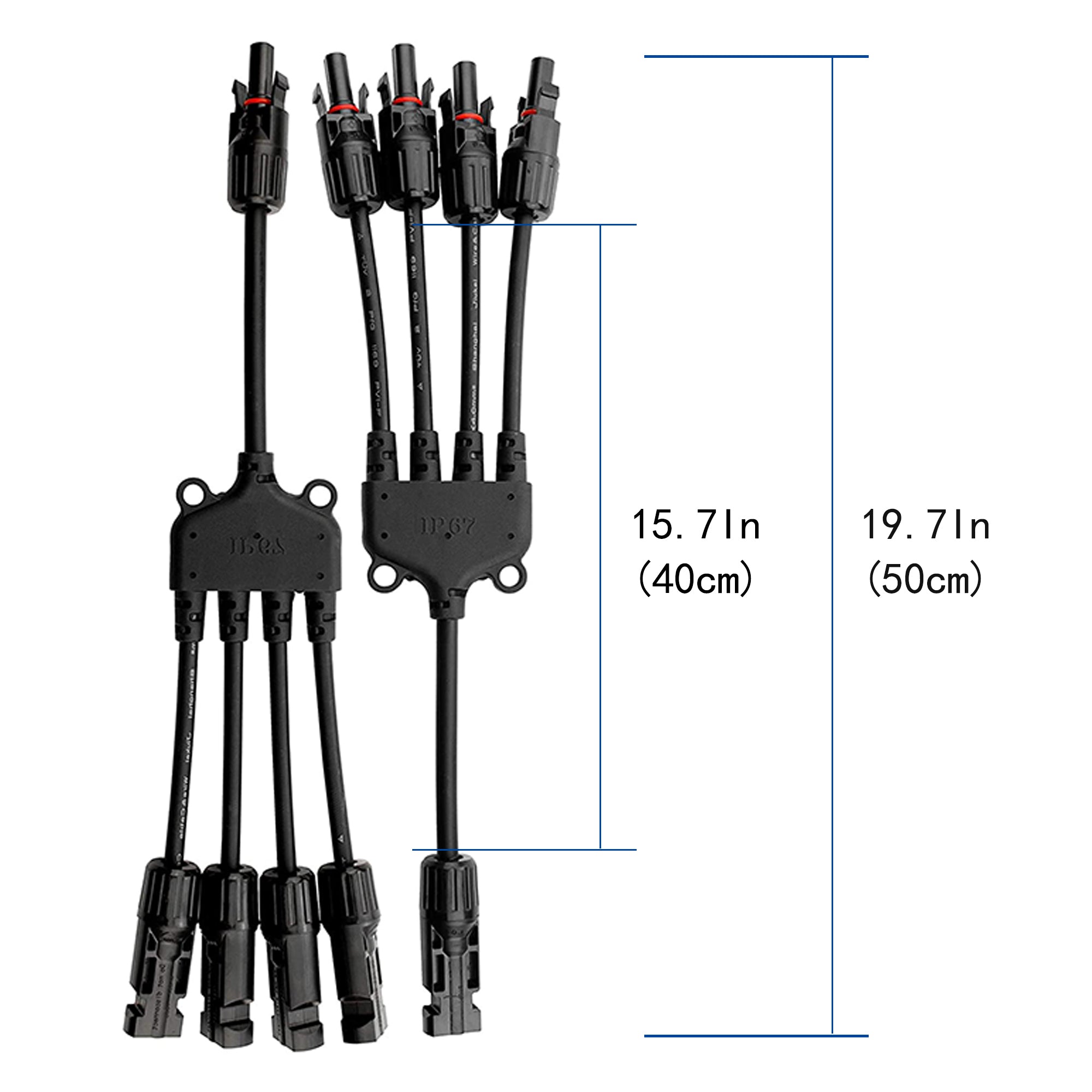 ACOPOWER 1 to 4 Solar Y Branch Connectors