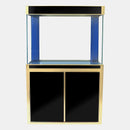 Aqua Dream 100 Gallon Tempered Glass Aquarium Black and Gold AD-1060-BK - Serenity Provision