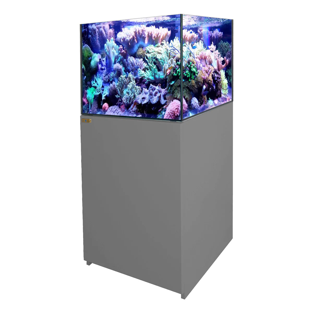 Aqua Dream 90 Gallon Coral Reef Aquarium Ultra Clear Glass Tank & Built in Sump Silver REEF-800-SILVER - Serenity Provision