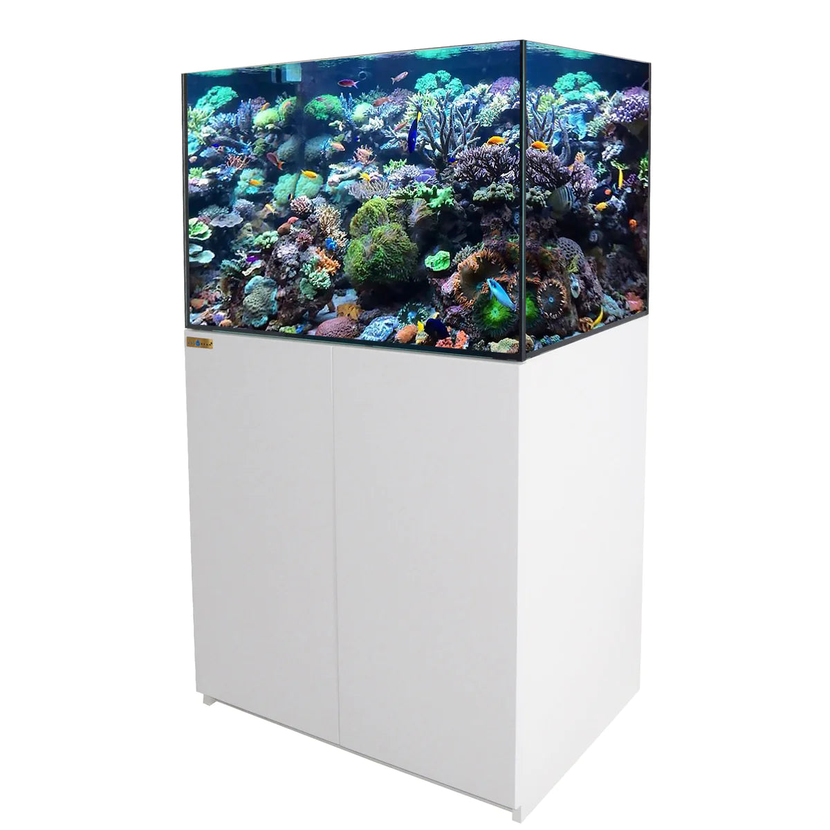 Aqua Dream 115 Gallon Coral Reef Aquarium Ultra Clear Glass Tank & Built in Sump All White REEF-1000-WT - Serenity Provision