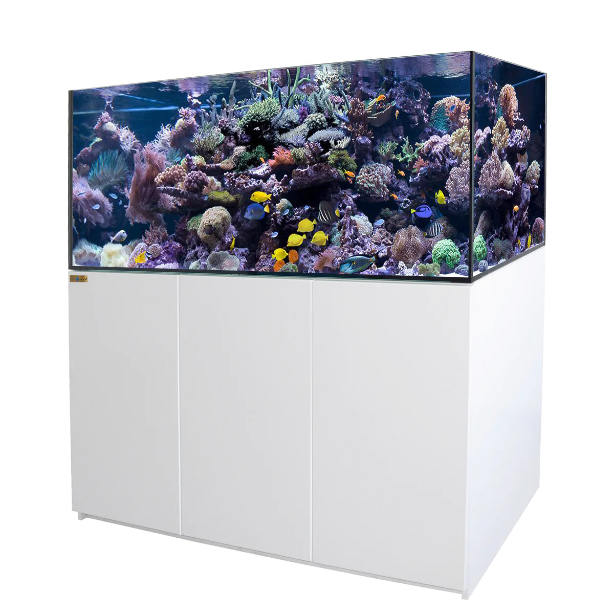 Aqua Dream 185 Gallon Coral Reef Aquarium Ultra Clear Glass Tank & Built in Sump All White REEF-1500-WT - Serenity Provision
