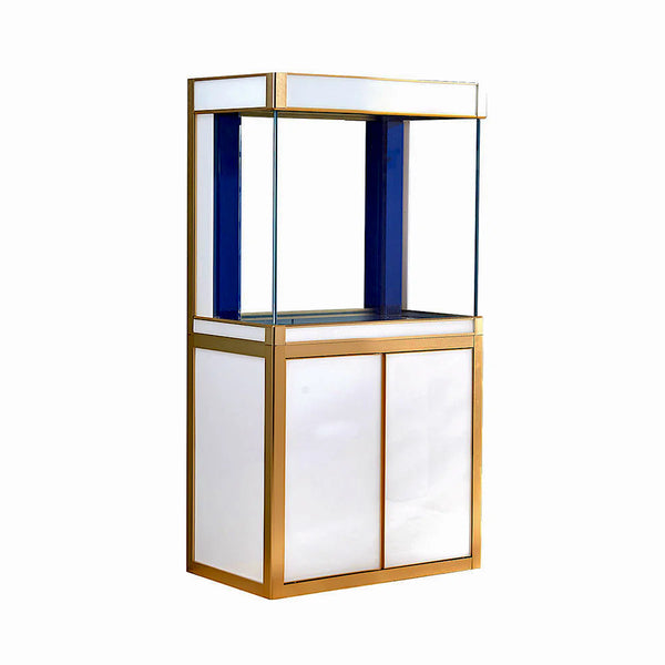 Aqua Dream 100 Gallon Tempered Glass Aquarium White and Gold AD-1060-WT - Serenity Provision
