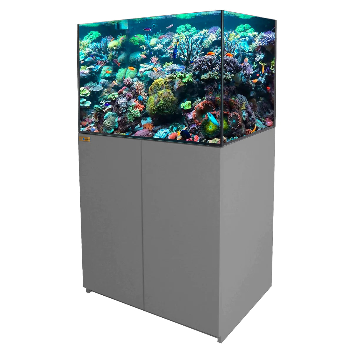 Aqua Dream 115 Gallon Coral Reef Aquarium Ultra Clear Glass Tank & Built in Sump Silver REEF-1000-SILVER - Serenity Provision